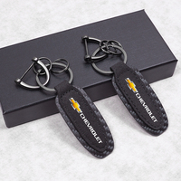 Suede Leather Car Key Chain Keyring Pendant Car Interior For Chevrolet Spark Captiva Cruze Tracker Epica Nubira Aveo Matiz Onix