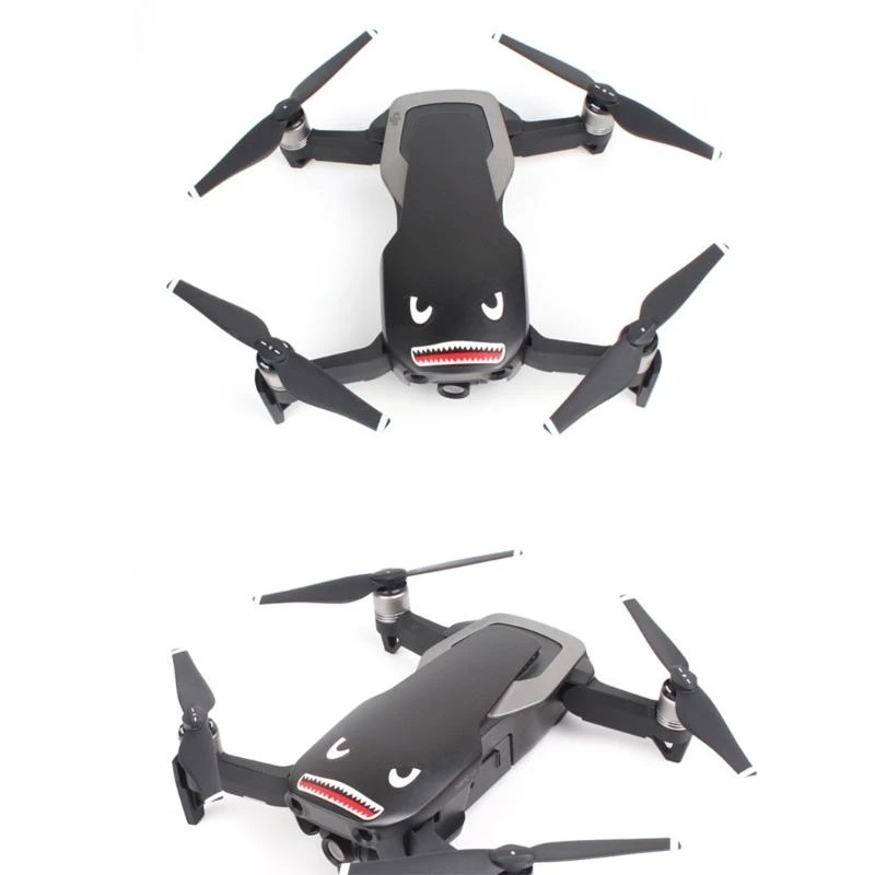 Sticker Decals Skin Protective Shark Adhesive Art Decals Outdoor Waterproof Shockproof for Mavic Mini 2 Drone