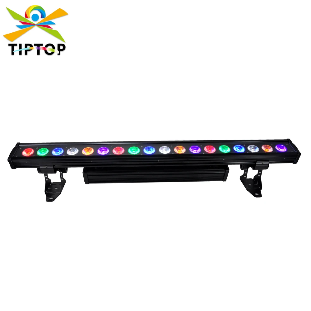 TIPTOP Controller 18x18W RGBWA UV Wall Washer LED  Light Big Lens Pixel Tube Bar Par Cans Light individual Control Pixel Stage