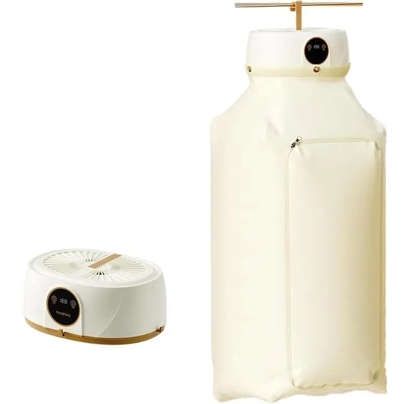 مجفف ملابس محمول A65Z مع قابل للطي تلقائيًا، آلة تجفيف سريعة لاسلكية بدون استخدام اليدين للمنزل والسفر والشقق