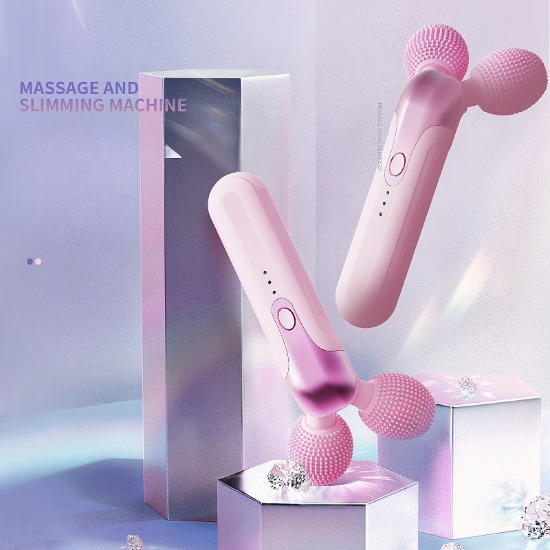 

New Cleansing Thin Face Roller Vibration Facial Beauty Massager Lifting Artifact V Face Beauty Face Slimming Instrument