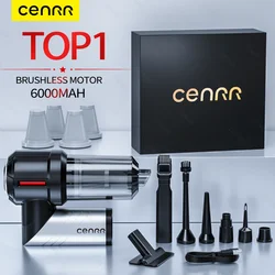 CENRR Vacuum Car Cleaner 998000PA Powerful Vacuum Cleaner for Car Wireless Portable Handheld Car Vacuum leaner Cleaning Machine