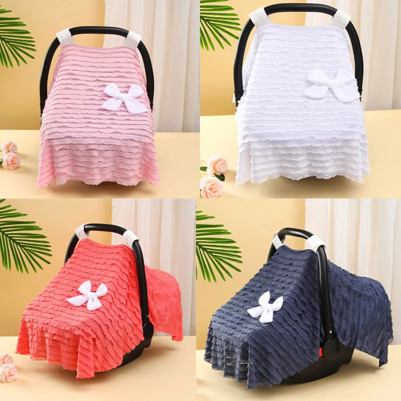 

ZK50 Multifunctional Baby Stroller Cover Windproof Newborn Baby Basket Sunshade Cover Maternity Breastfeeding Nursing Blanket