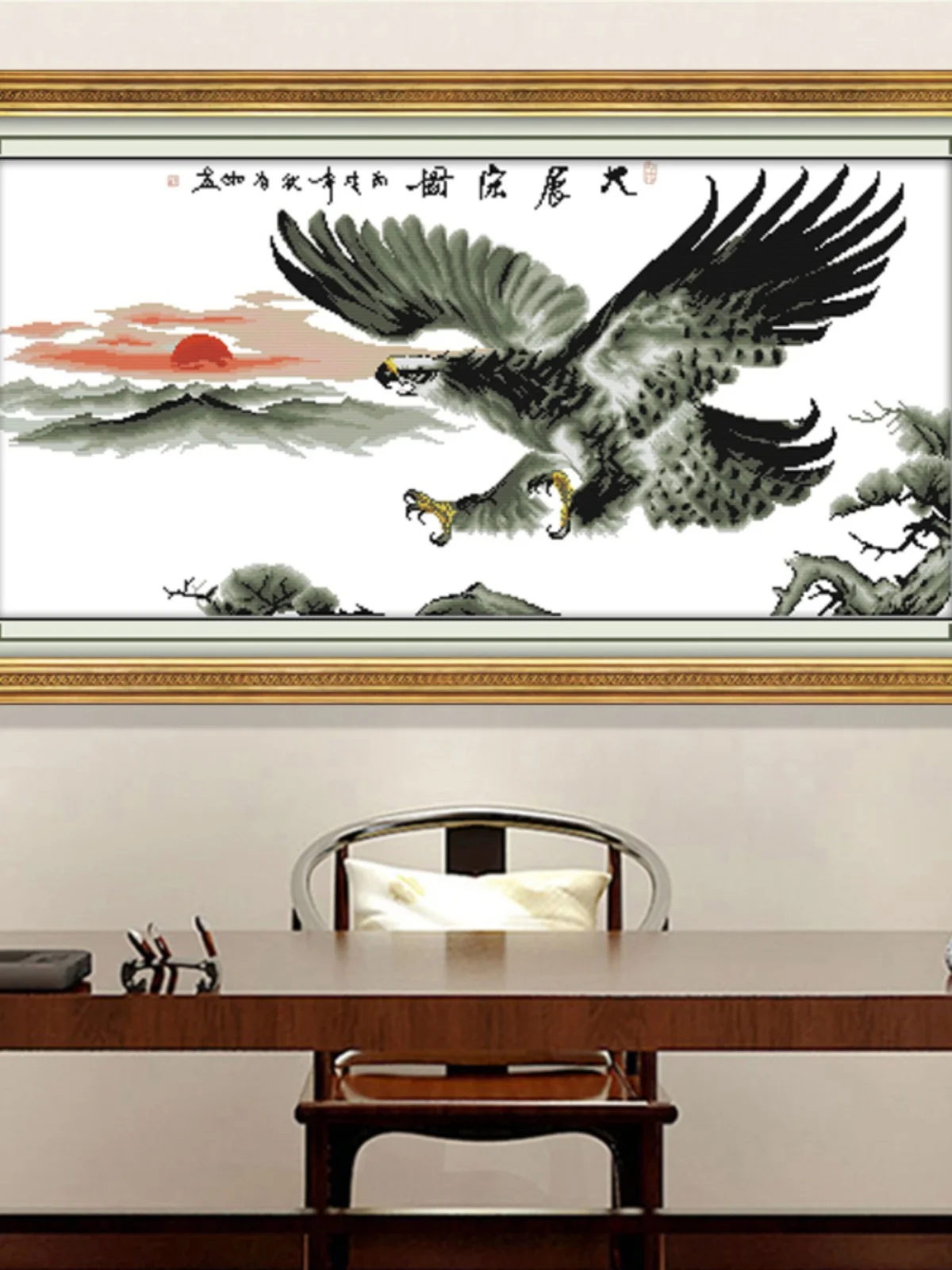 

Everlasting Love Cross Stitch Kit Large Display Eagle Atmosphere Animal Office Hanging New 2026 Cotton Fabric Living Room