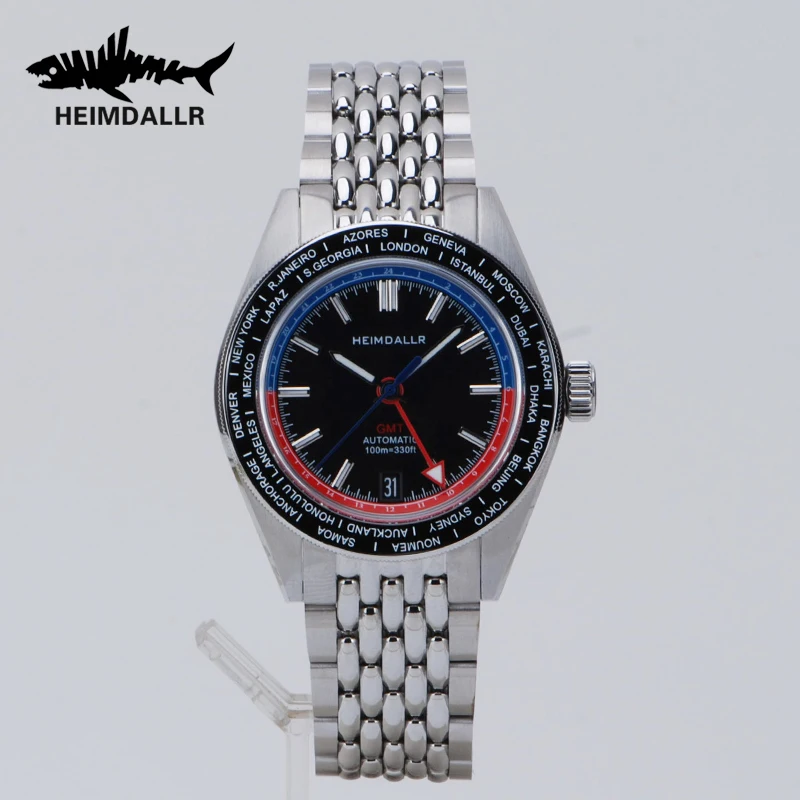 

HEIMDALLR NH34 Dive Wristwatch Sapphire Crystal GMT Men Mechanical Watches BGW9 Luminous Waterproof 10Bar Automatic Watch