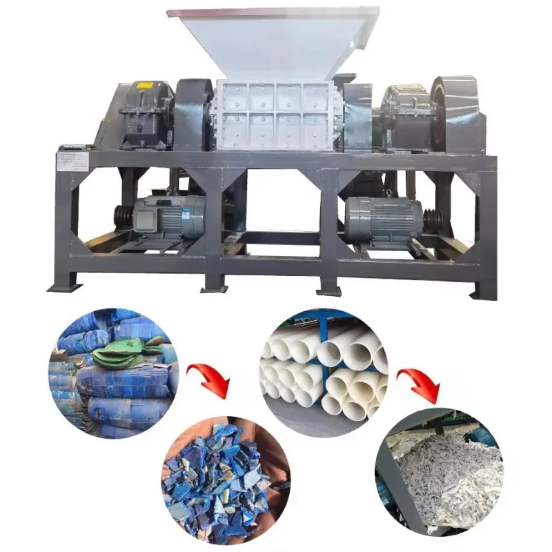 Production Waste Plant Recycling Reclaimed Tire Powder Tyre Car Plastic Shredder Machine