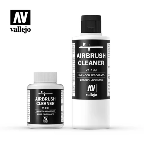 Vallejo-aerógrafo líquido de limpieza, pluma AV, transparente, 71099, 71199, 85, 200ml