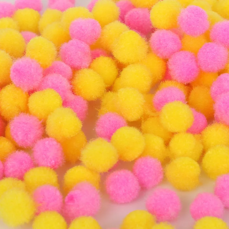 2/3/4SETS Textile Acce 300 Pieces 10mm Making Fun Crafts Handmade Night Scene Painting Kindergarten Plush Ball Hairball