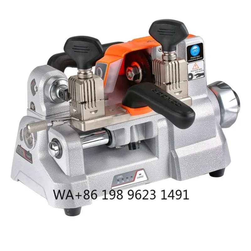 

High precision key cutting machine for single-sided and double-sided keys, professional locksmith key making processingequipment
