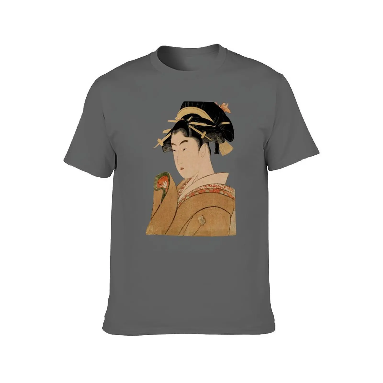 Vintage Japanese Ukiyo-e Woodblock Print Geisha Portrait V T-Shirt anime shirt summer top luxury clothing labubu men tshirt