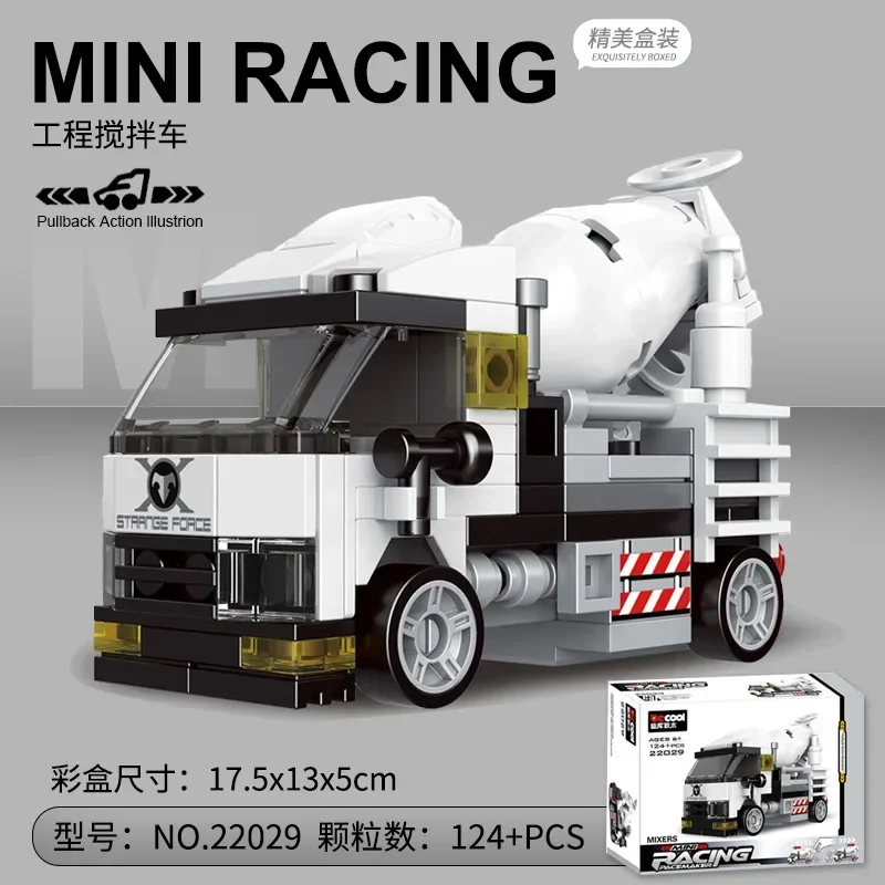 Racing Auto Bus Engineering Fahrzeug Krankenwagen Zurückziehen Modell Bausteine Ziegel Spielzeug Kinder Jungen Kompatibel Mit Lego