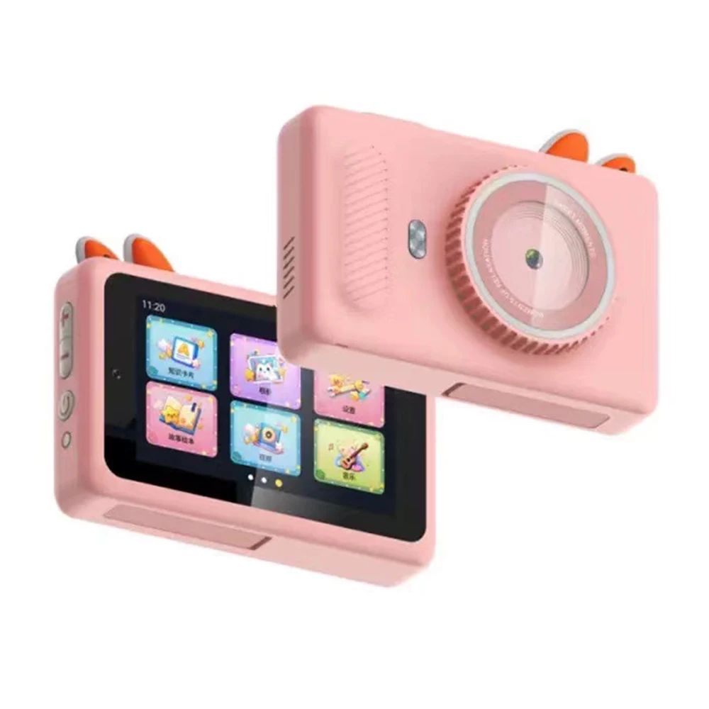 

Детская HD-камера с ИИ, цифровая видеокамера с передней и задней камерами, сенсорный экран 3,97 дюйма, функция записи голоса, Wi-Fi, ОС Android, аккумулятор 2000 мАч, 8 ГБ памяти, подарок