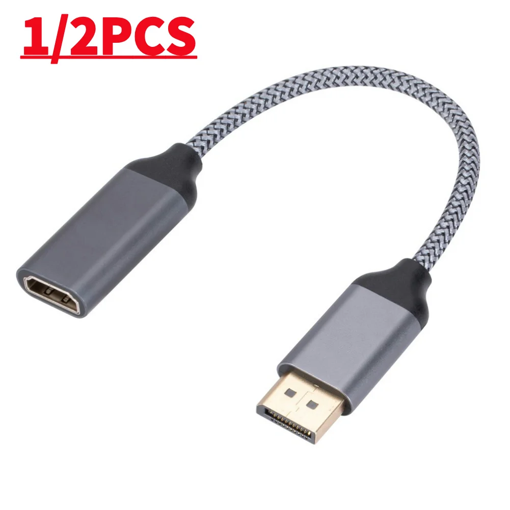 4K 60HZ DP To HDMI-Compatible Cable Adapter Male To Female Display Port DP To HDMI-Compatible Adapter for HP/DELL Laptop PC