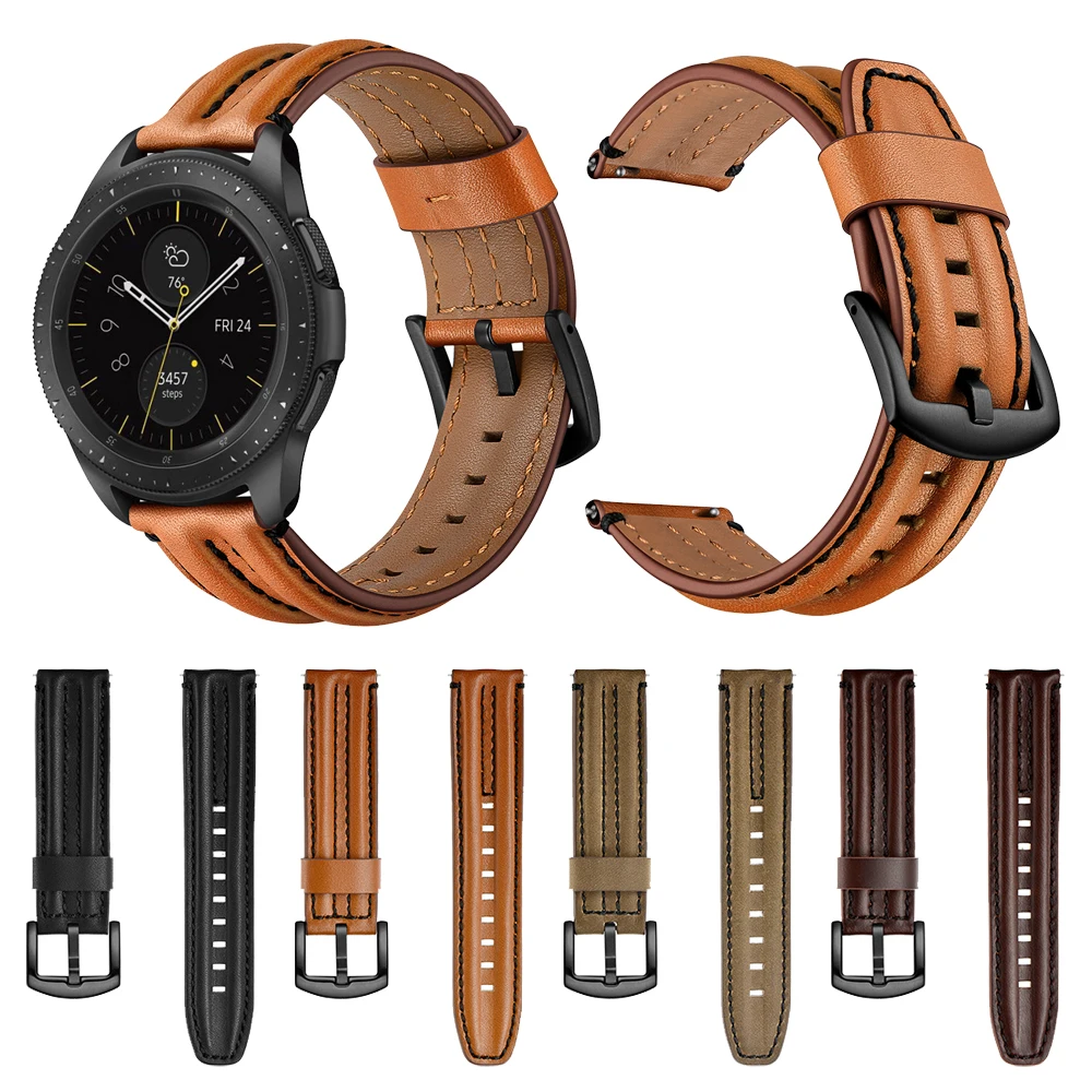 Genuine Leather Strap For Samsung Galaxy Watch 46mm Band Watchband For Gear S3 Classic/Frontier Bracelet 22mm bands