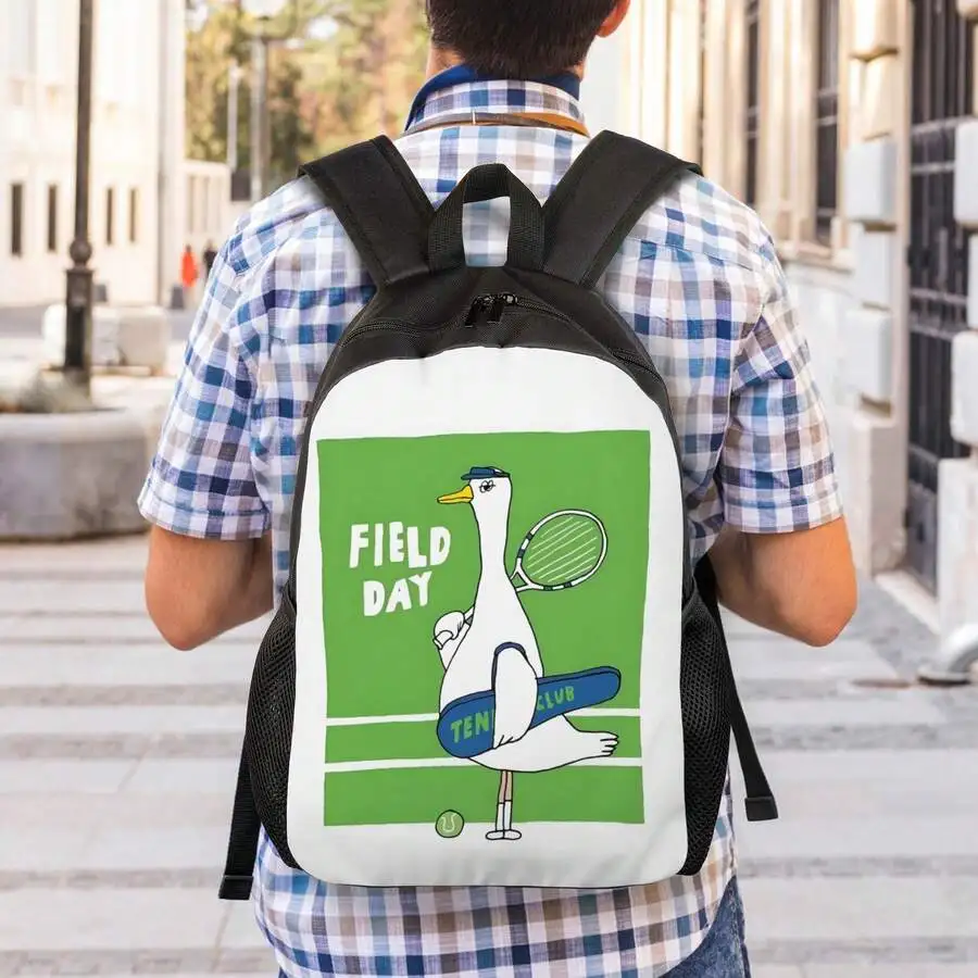 

Lightweight Tennis Backpack With Zipper Closure For Adults Casual Hiking School Bag