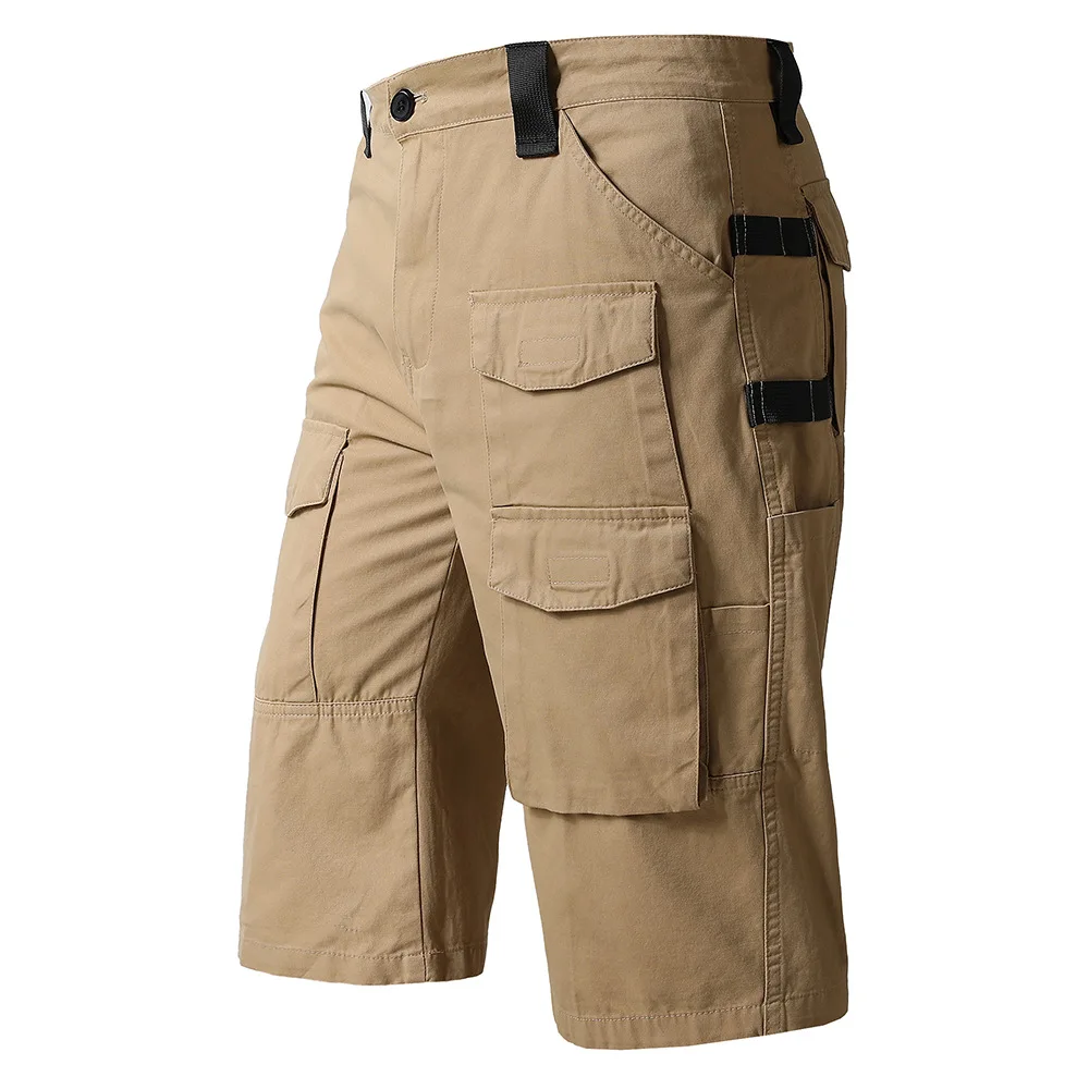 

Cargo Shorts Military Tactical Cotton Pants Men Army Jogging Multi-pocket Athletic Outdoor Recreation Loose Plus Size Shorts