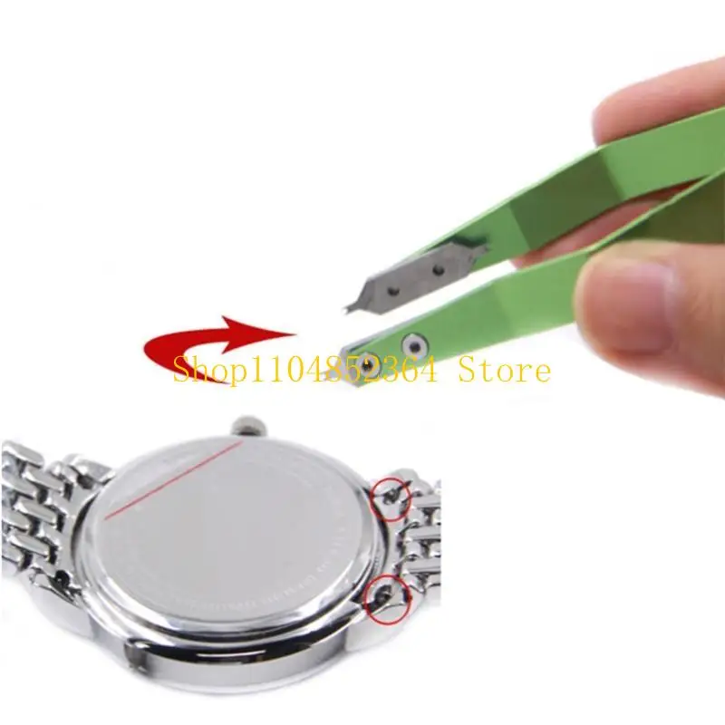 

652F Tweezer Watch Spring Bar Remover Tweezer Clips Watch Repair Tool For Watchmaker