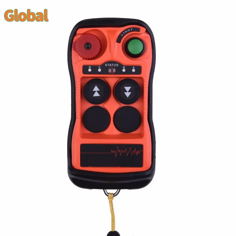 QA200 2 buttons singIe speed industrial Wireless Radio Crane Remote Control switches winches Hoist track crane Lift controller