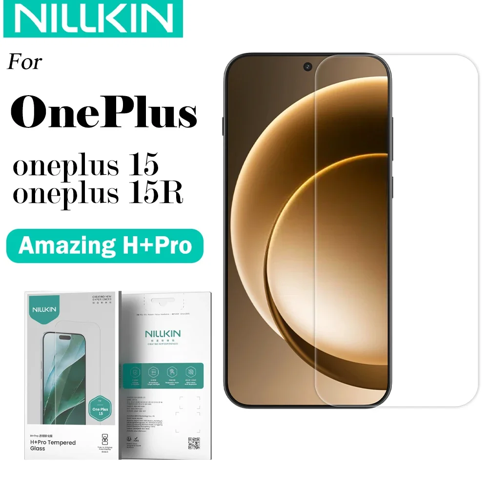 NILLKIN For OnePlus 15 15R H + Pro Series Screen Tempered Glass 9H Anti Explosion Screen Protector Film