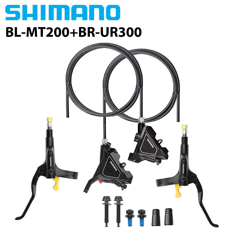 SHIMANO UR300 Flat Mount Brake Road Bike Hydraulic Disc Brake BR-UR300 Brake Lever BL-MT200 w/Cable Left front Right Rear