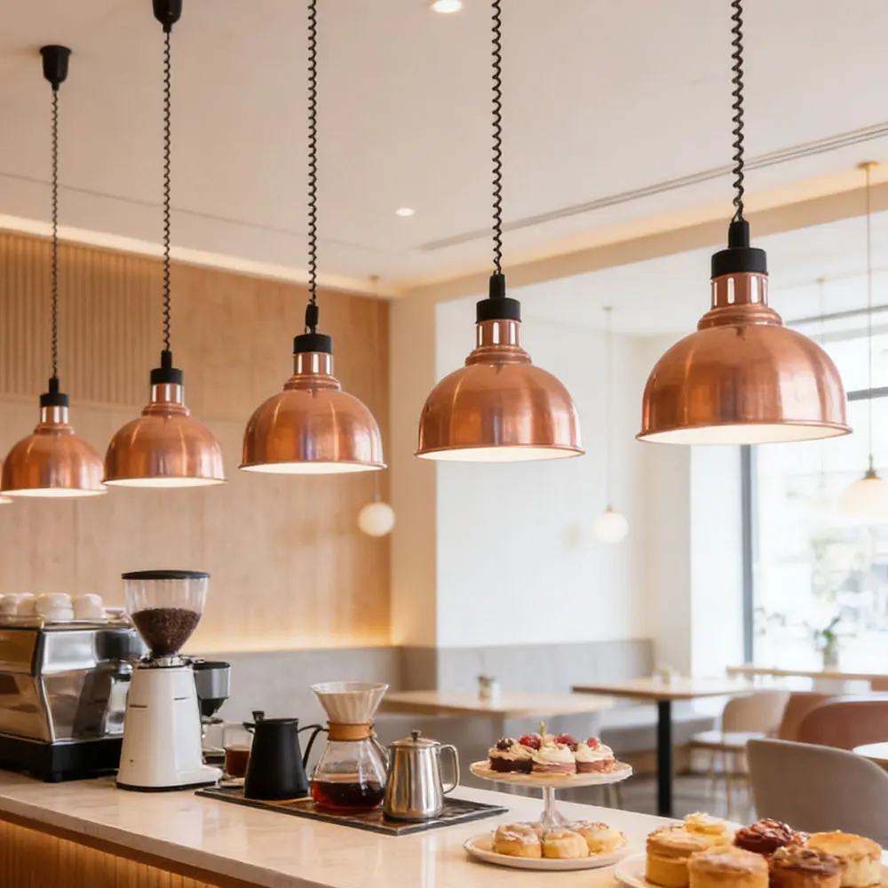 Food Heating Pendant Lamp Industrial Insulation Chandelier  Restaurant Kitchen Buffet Catering Electric Heat Preservation Light
