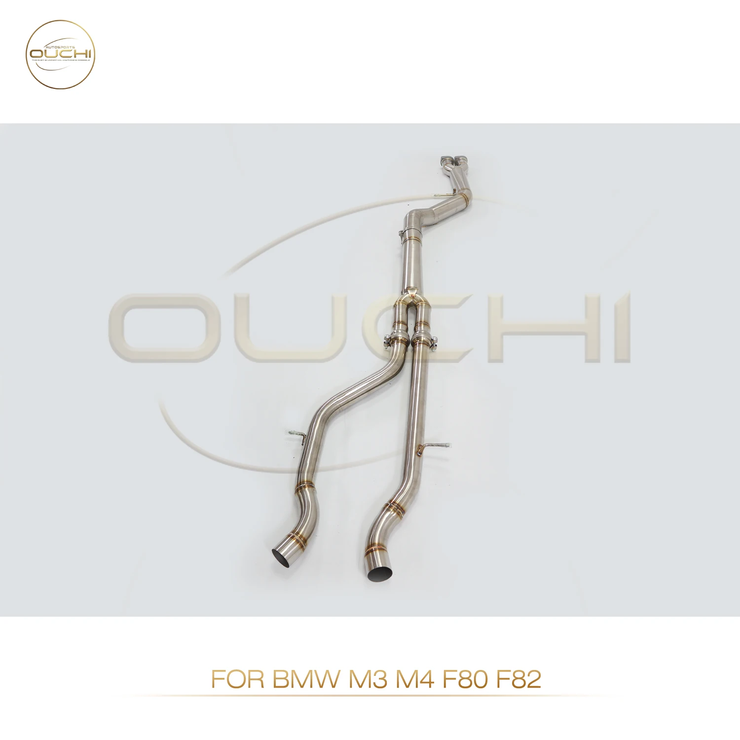 High performance middle pipe for BMW M3 M4 F80 F82 OUCHI Exhaust system Stainless steel Single tube Car Accessories