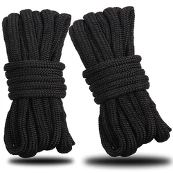 Doppia Treccia di Nylon Nero DockLine Barca Dock Linea di Ormeggio Corda Corda di Ancoraggio Ultra Forte Dock Linee 16.5 Metri 25 Piedi 50 piedi