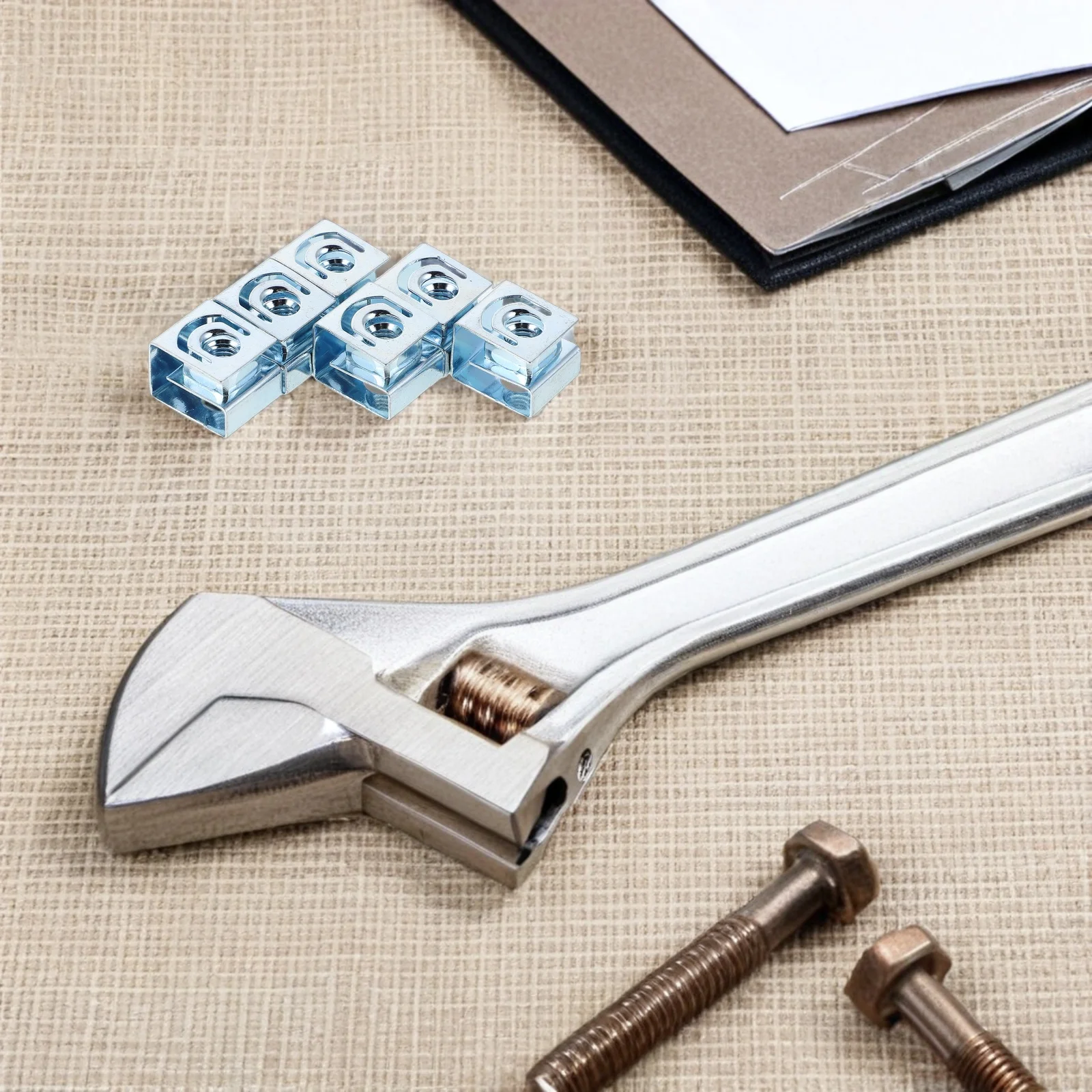 25 шт., углеродистая сталь U-образная стопорная гайка, высокопрочная M5x08, изогнутые крепежные детали, замена автомобильного зажима