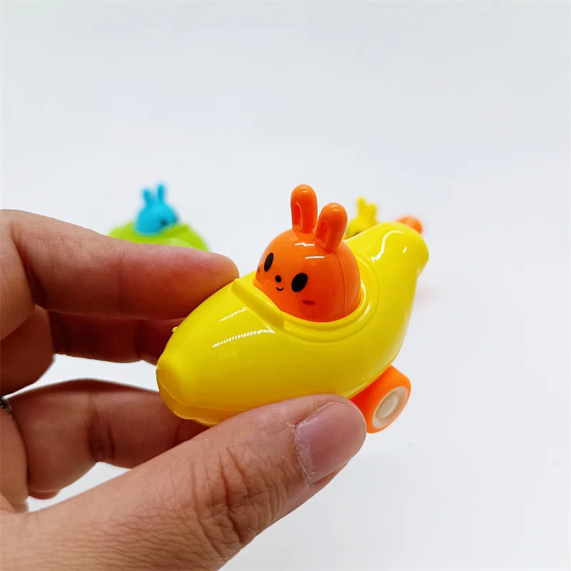 Mini lapin de dessin animé amusant pour enfants, jouet de puzzle créatif, voiture arrière de nervure de carotte, vacances amusantes, cadeau d'anniversaire, 5 pièces