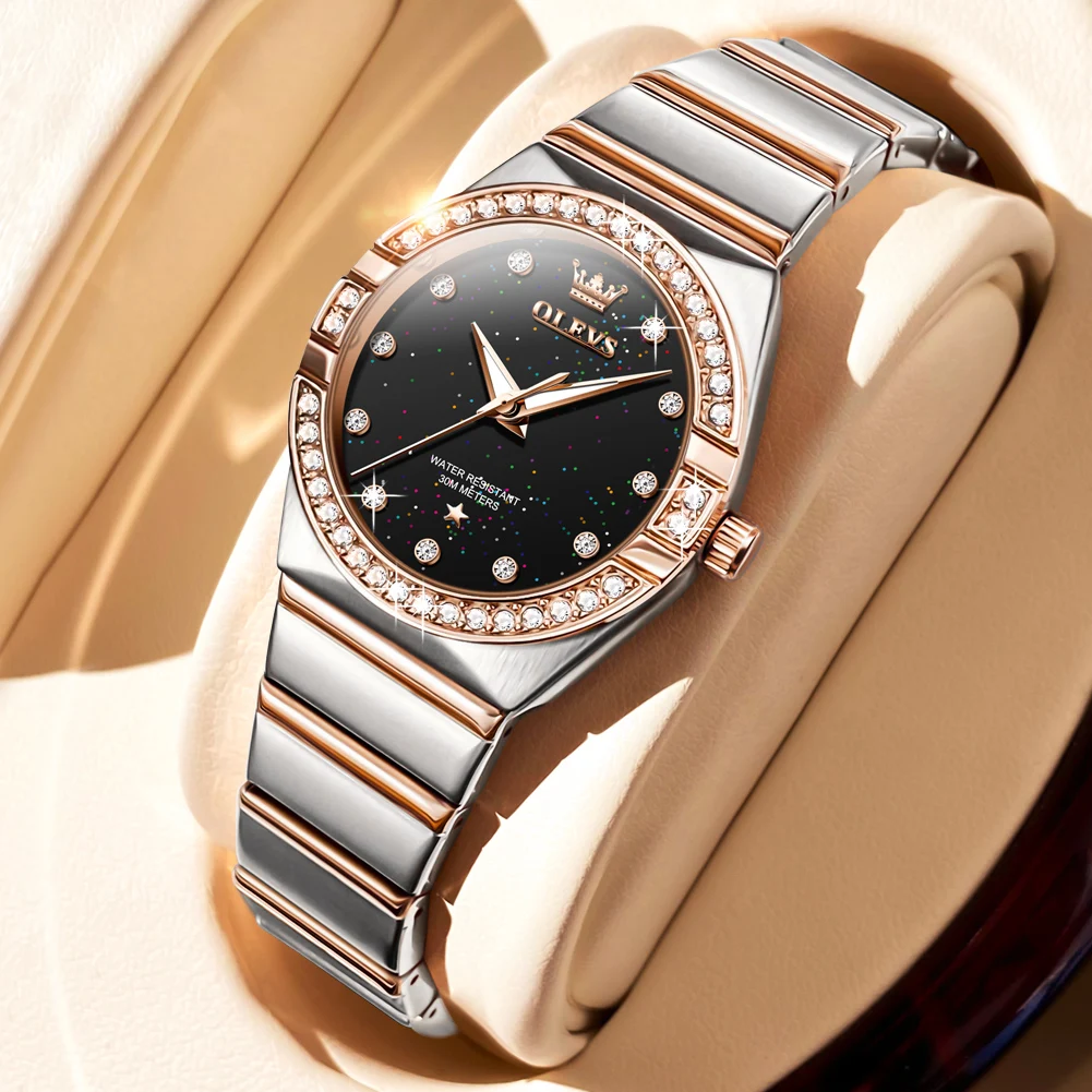 

OLEVS Brand Luxury Women Watches Starry Sky Diamond Ladies Watch Waterproof Quartz Wristwatch Relogios Femininos Clock Gift