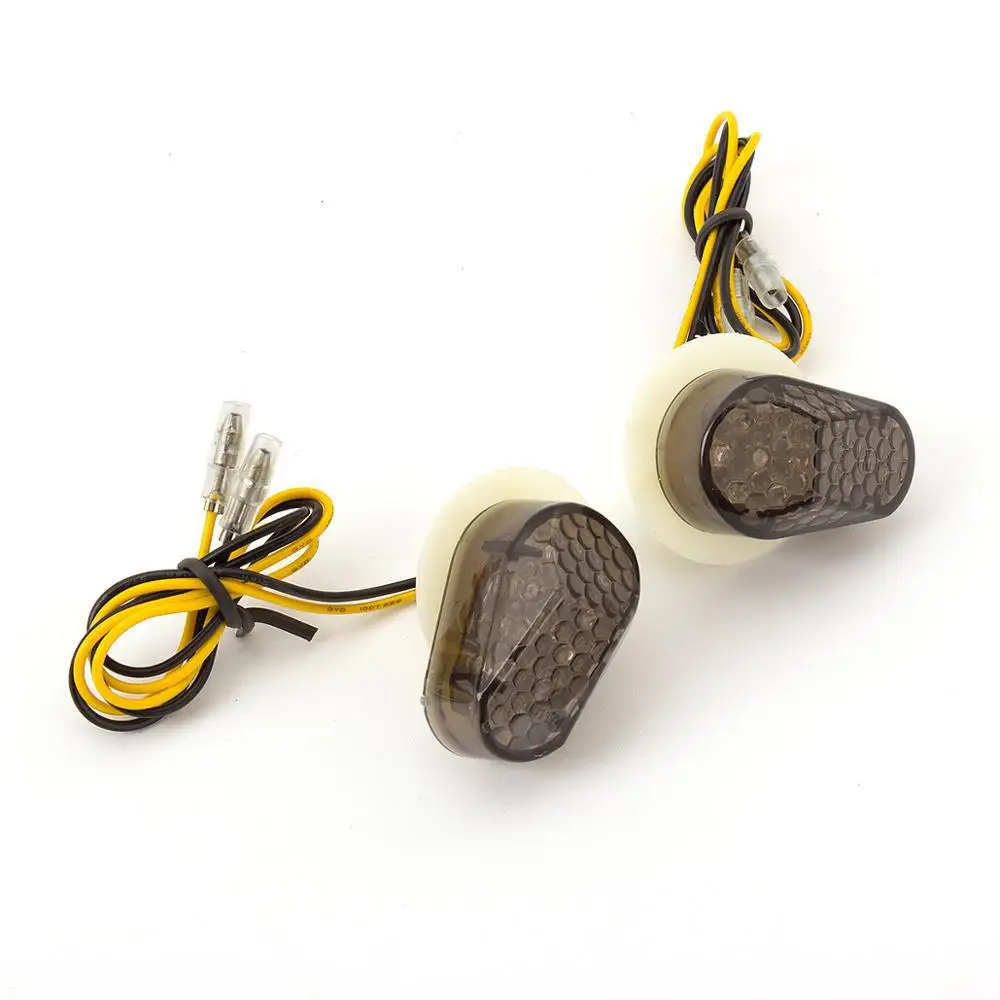 

​2pcs 12V Motorcycle LED Brake Lights Turn Signal Lamps Taillights Motorbike Accessories for XJ6 YZF R6 R6S R1 FZ1S Fazer 1000