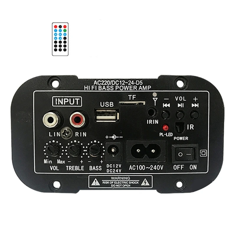 Amplifier Board 30-120W Bluetooth-compatible Audio-HiFi AMP U-disk USB Player