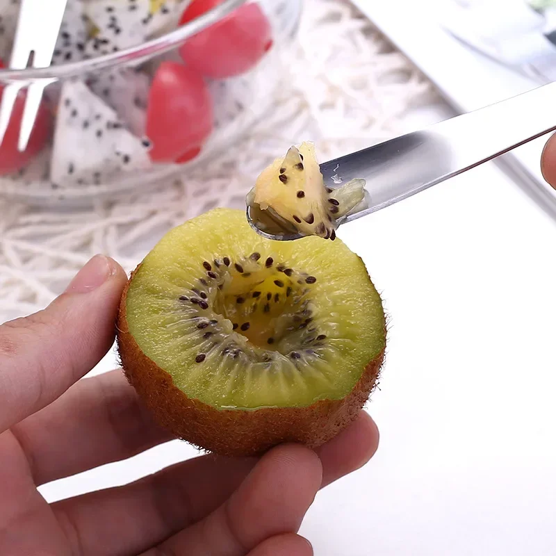 2/4Pcs Fruit Fork 2 in1 Multifunctional Snack Moon Cake Dessert Forks Food Picks For Home Restaurant Party Kitchen Accessories