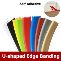 Width 9-40mm U-Shape Edge Banding Furniture Edge Strip Self Adhesive Edging Trim Flexible Edge Protector