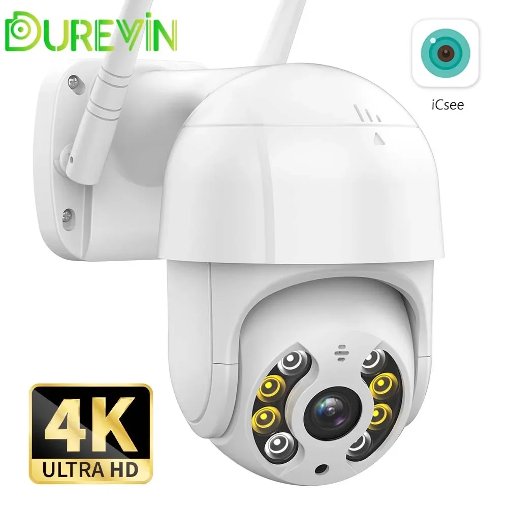 

Outdoor 8MP 4K HD WiFi PTZ Camera 4MP Wireless IP Camera H.265 AI Human Detect Security CCTV Camera P2P Surveillance iCSee