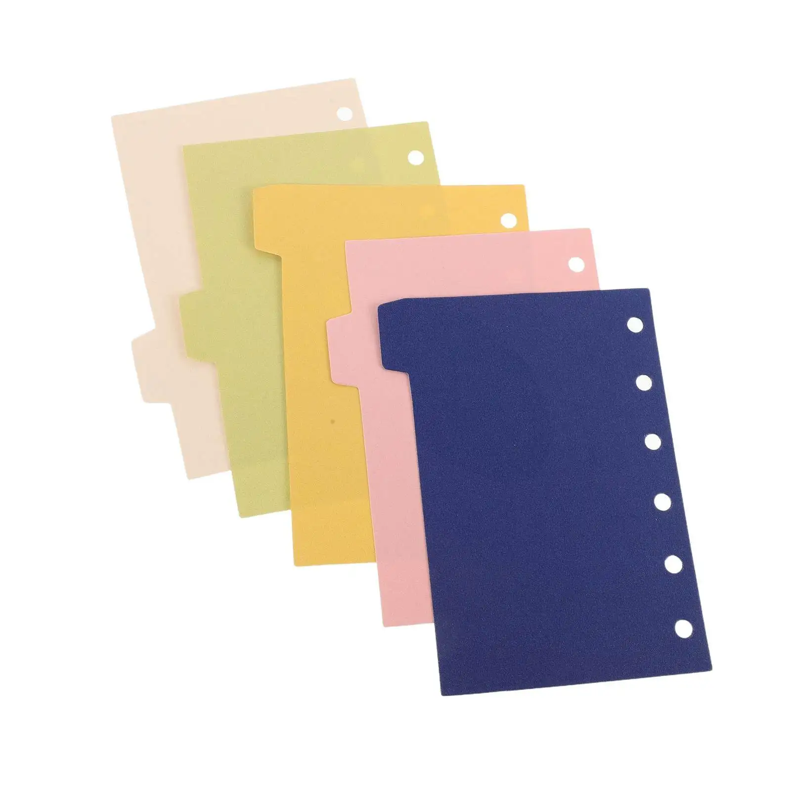 

5Pcs Sturdy Paper Dividers with Tabs Mini Notebook Tab Dividers for A7 Discbound Binder Planner Page Protection Universal Fit