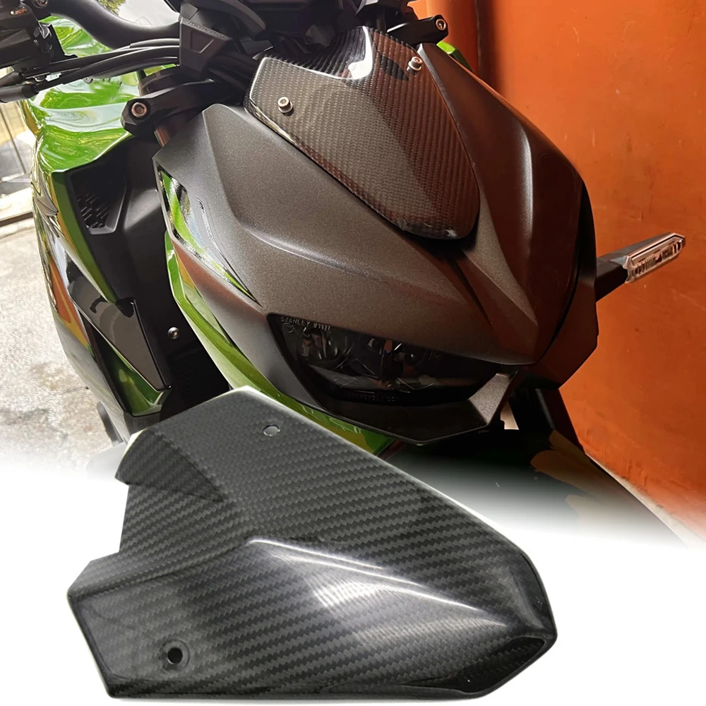 

For Kawasaki Z1000 Headlight Fairing Cover Motorcycle Windshield Windscreen Wind Deflectors Carbon Fiber Z1000R 2014-2020 2021