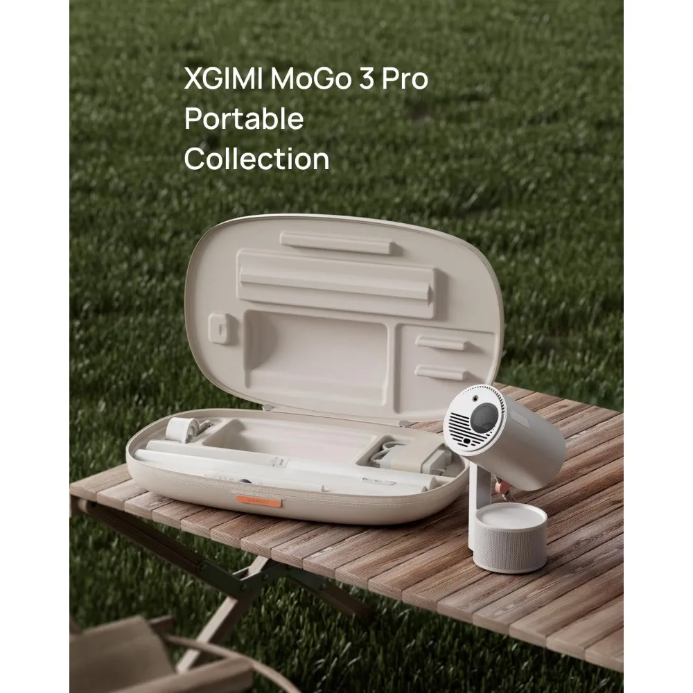

MoGo 3 Pro Portable Projector Collection, Optical Filter & Carrying Case & PowerBase Stand, 2.5hrs Battery, Google TV