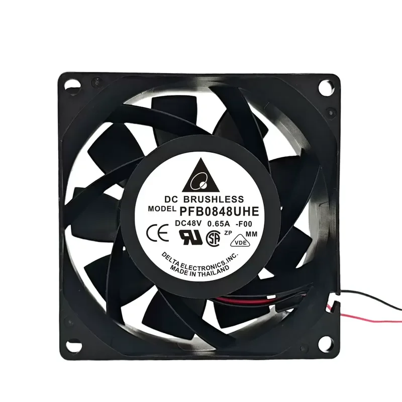 for Delta PFB0848UHE 8038 Server Cooling Fan 48V 0.65A 80mm 2200RPM High Static Pressure DC Brushless Fan