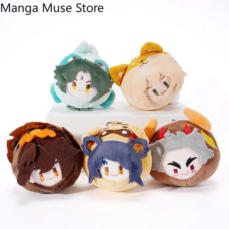 

12cm Genshin Impact Anime Fischl Arataki Itto Jean Yae Miko Cosplay Plush Dango Keychain Pendant Figure Q Version Accessory Gift