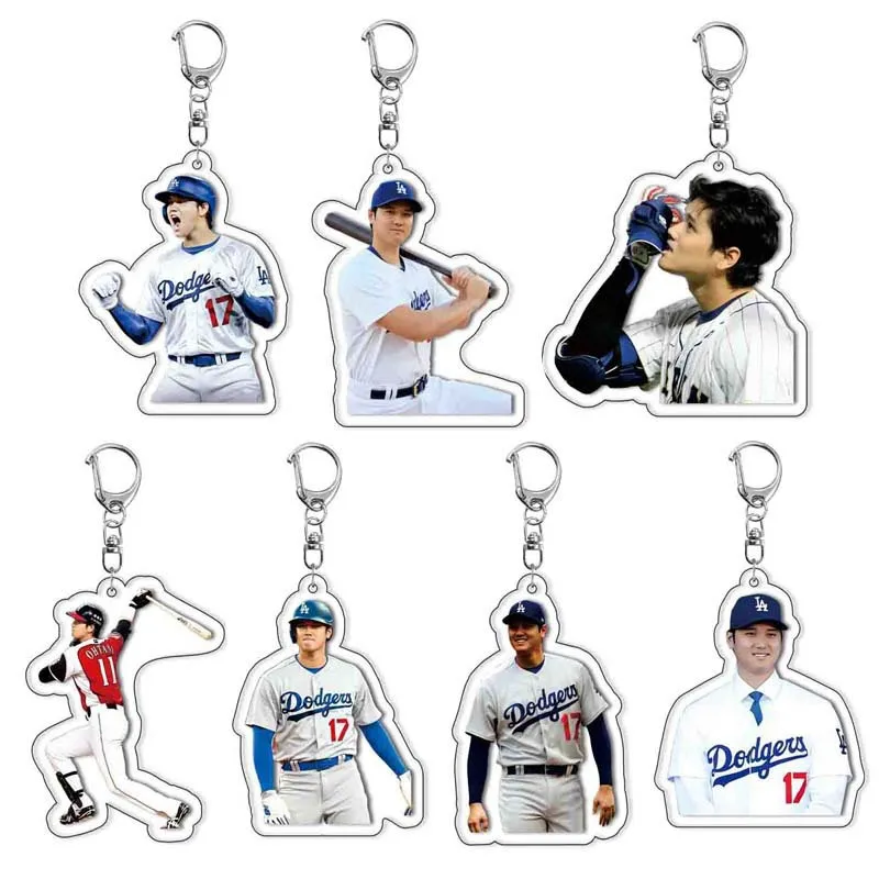 Ohtani Shohei Bag Charm Decorative Item Gifts Acrylic Key Ring Keychain Baseball player pitcher Decorative items collectibles HD