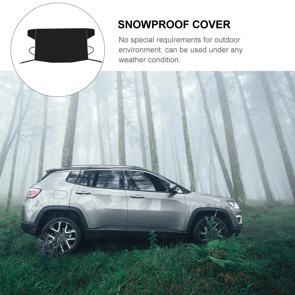 

1pc Car Windshield Sunshade Cover Waterproof Snowproof Protector High Density Umbrella Cloth Multi-Layer Insulation Lightweight