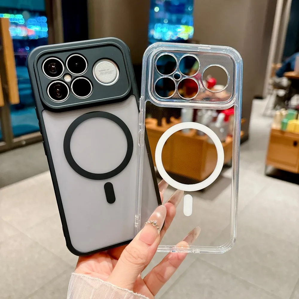 For Xiaomi POCO F9 Ultra Case Hard PC Transparent Magnetic Wireless charging Protective Back Cover For POCO F9 Pro Phone Shell