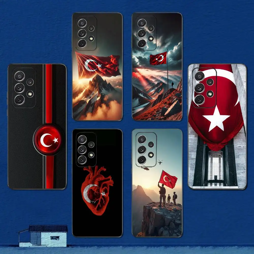 

Cool Flag Art Turkish Phone Case For Samsung S22,S21,S20,S10,S9,S25,S24,S23,Ultra,FE,Plus,Lite,Soft Silicone Black Cover