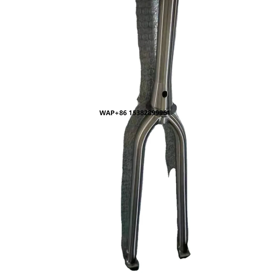 

Titanium 700C Gravel Bicycle Parts Front Fork with Thru Axle 100*12