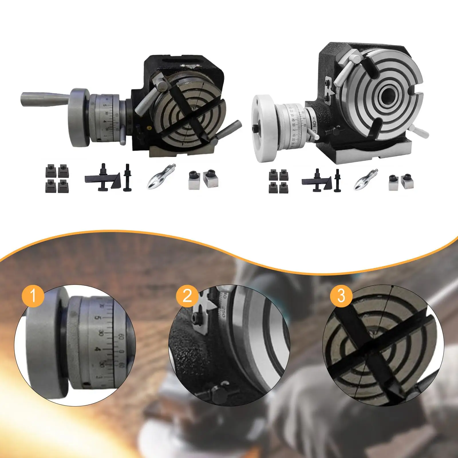 

Rotary Table Manual Simple Indexing Dividing Head Boring Horizontal Vertical