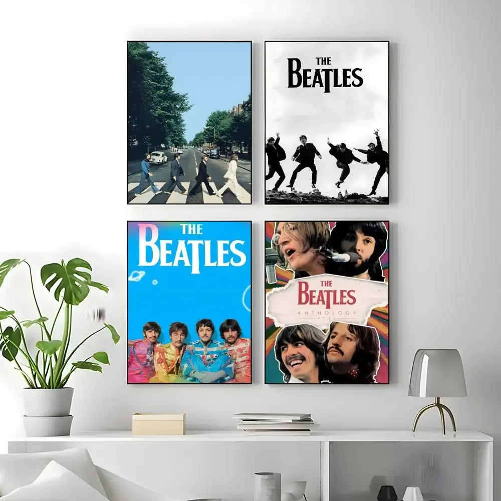 T-The Beatles Poster High-quality vintage prints & posters for home, bar, cafe, aesthetic wall art.