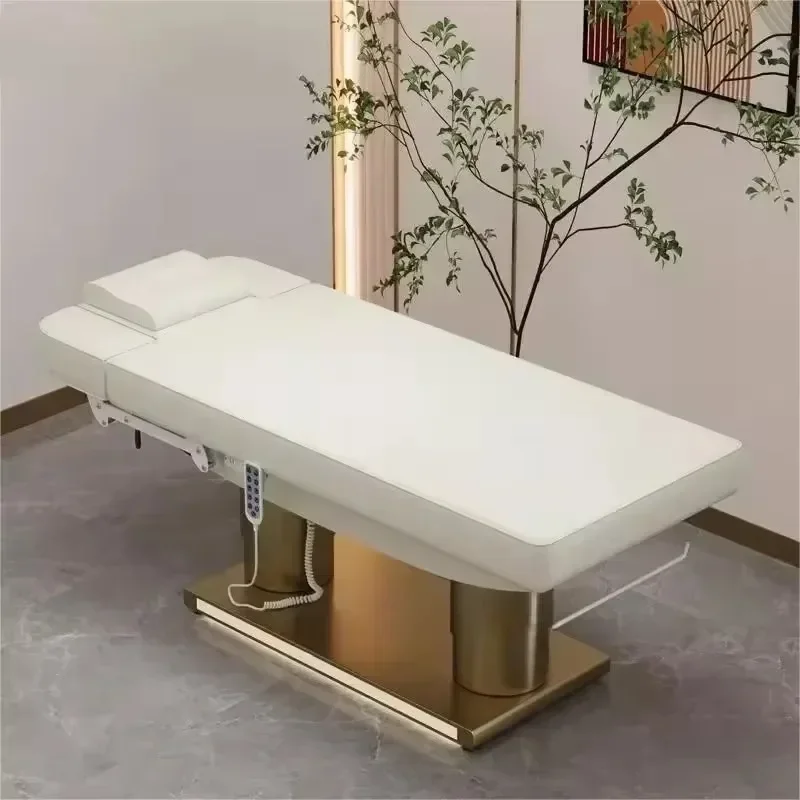 

Hochey белое золото электрический косметический массаж двойная колонна лифт салон стулья для педикюра для лица для спа трансформируемый диван массажный