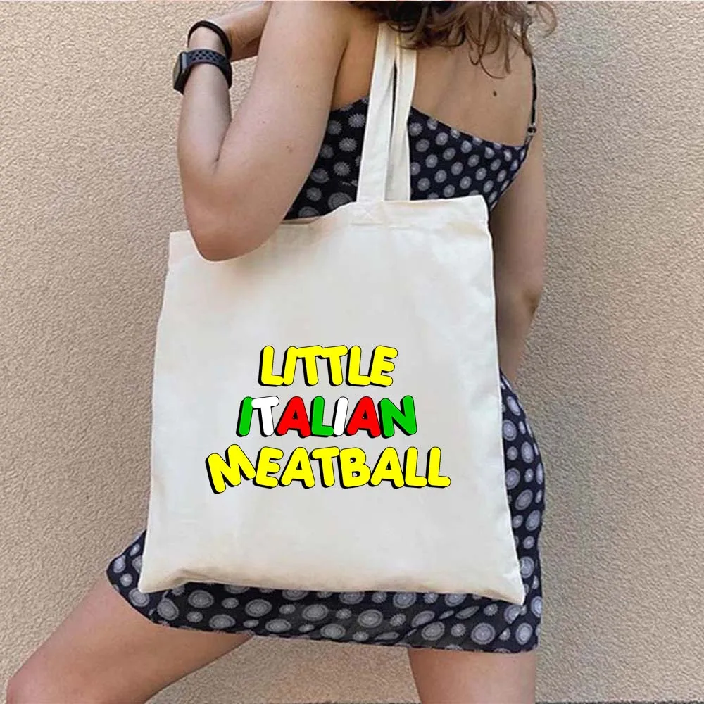 Floreale Bella Ciao Marocchino Italiano Donna Ragazza Disordinato Panino Bandiera Italia Orgoglioso Italia Shopper Harajuku Canvas Tote Bag Borse in