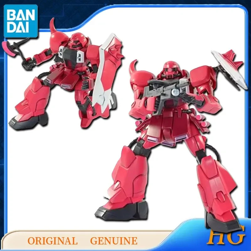 Bandai-Figuras de Ação Anime Originais para Crianças, Genuíno HG, Gundam, GUNNER, ZAKU, WAROR, LUNAMARIA, Modelo de Ornamentos, Presente para Meninos e Meninas